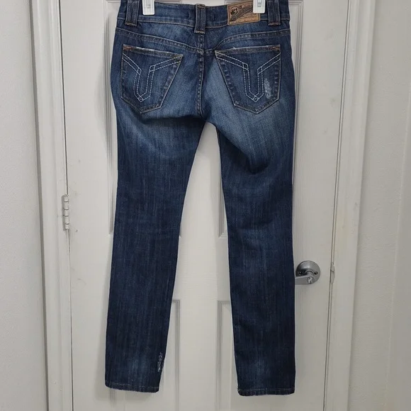 Vigoss Studio Straight Blue Jeans Size 7-8/29 - Picture 2 of 5